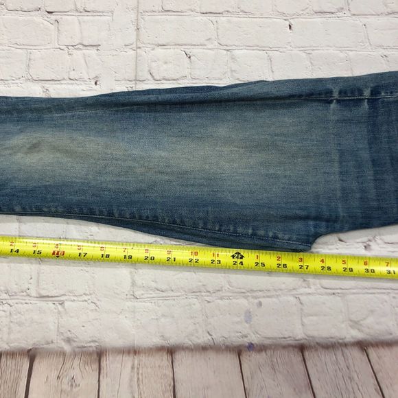 Mother Women Stunner Zip Ankle Step Fray Jeans Size 24 Blue Denim M120 -26 - Picture 7 of 16